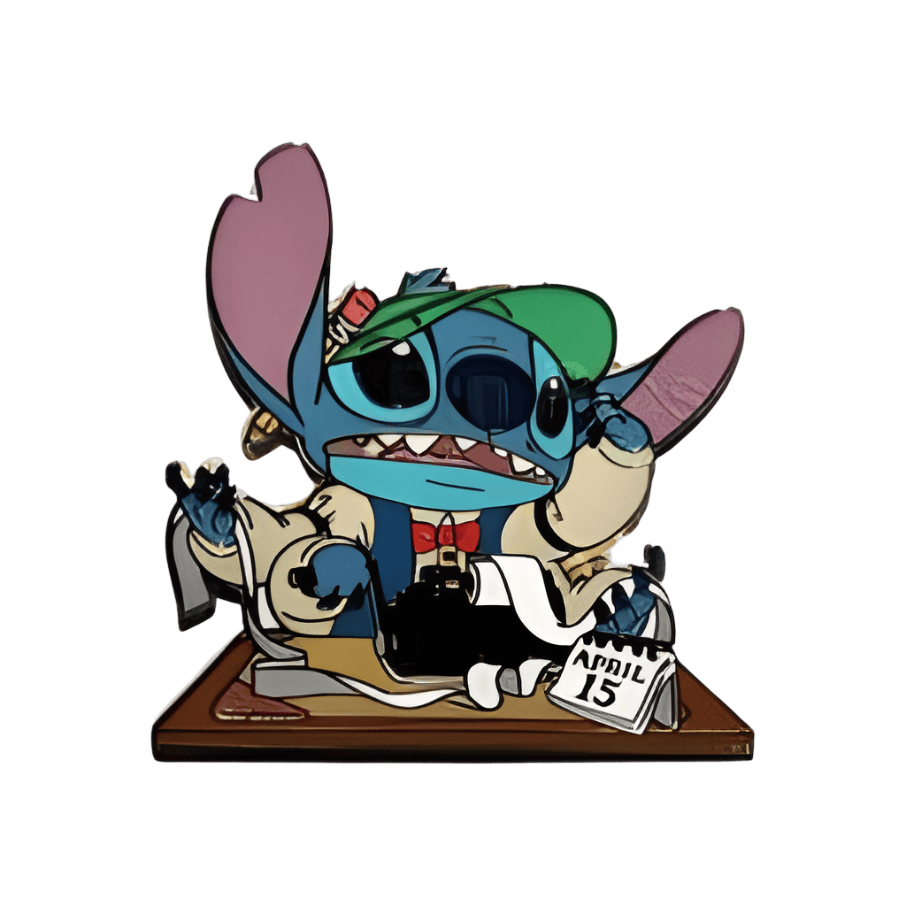 Stitch Tax Day Disney pin