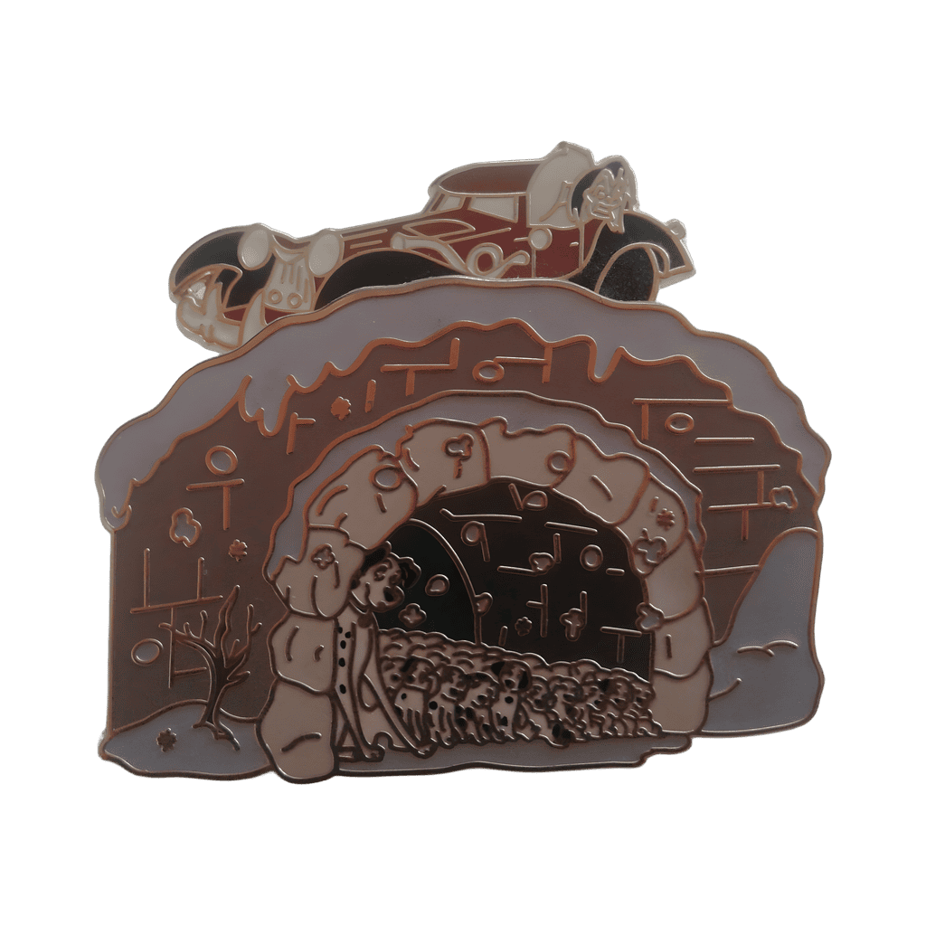 Hiding Under Bridge Disney pin