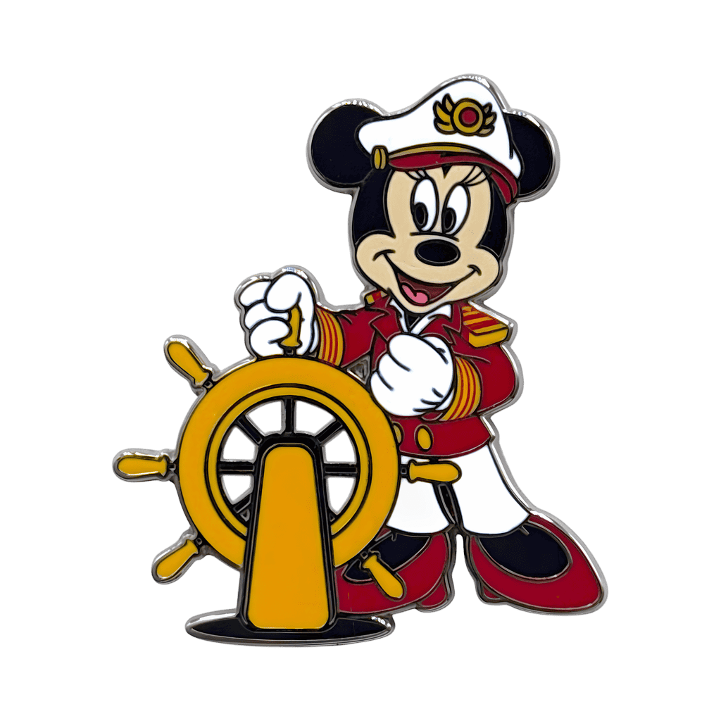 Captain Minnie at the wheel Disney pin