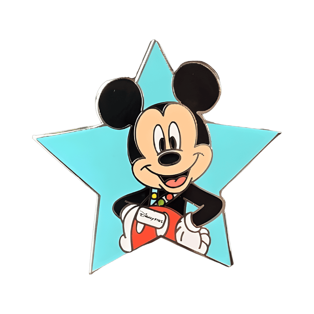 Mickey with Pin Trading Lanyard in Blue Star Disney pin