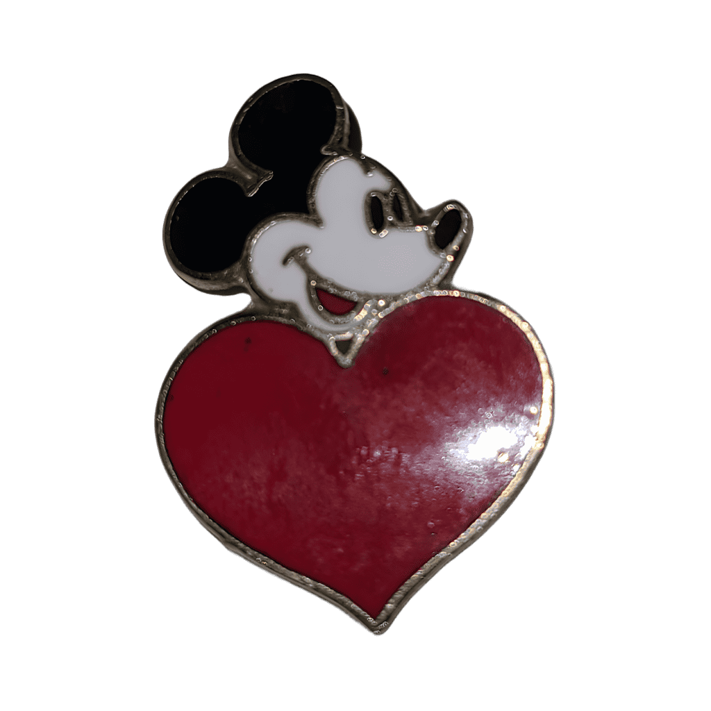 Tiny Mickey with Heart (White Face) Disney pin