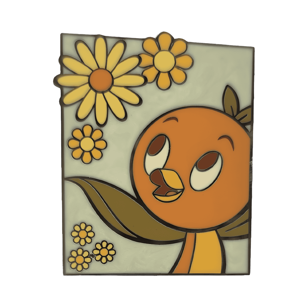 Characters with Florals Pin Set - Orange Bird Disney pin