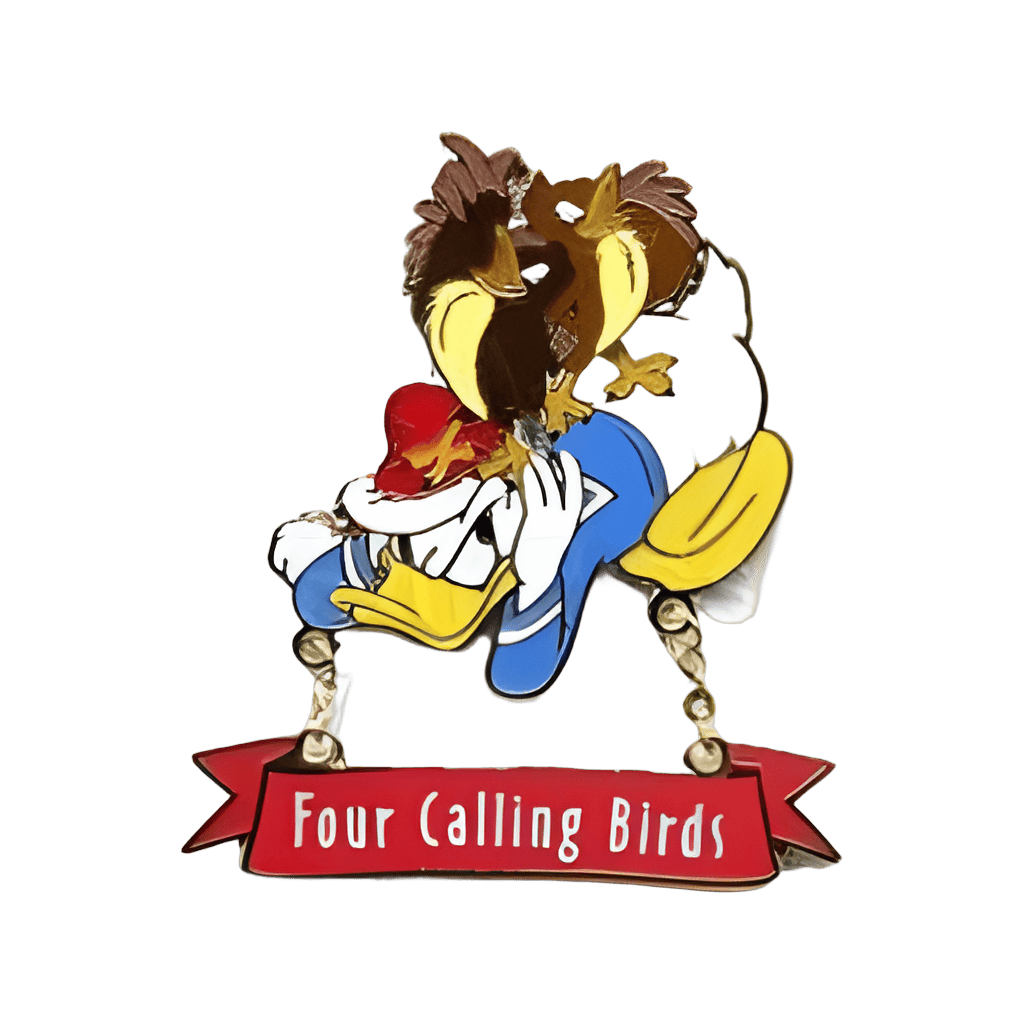 Four Calling Birds - Donald Duck Disney pin