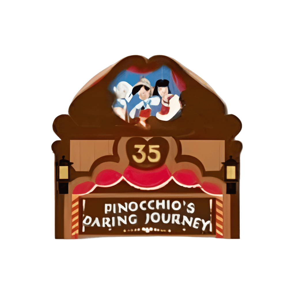 Pinocchio's Daring Journey 35th Anniversary Disney pin