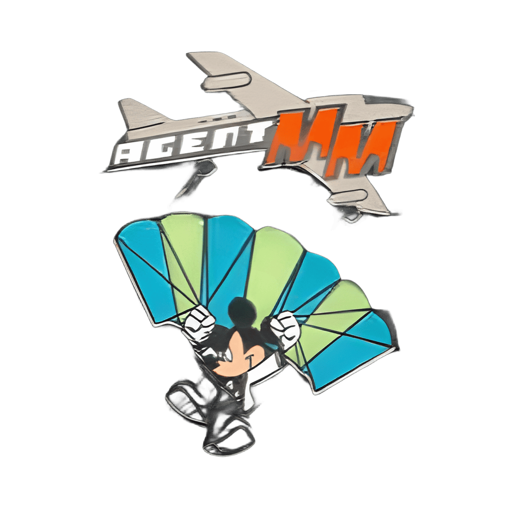 Precise Parachutist Disney pin