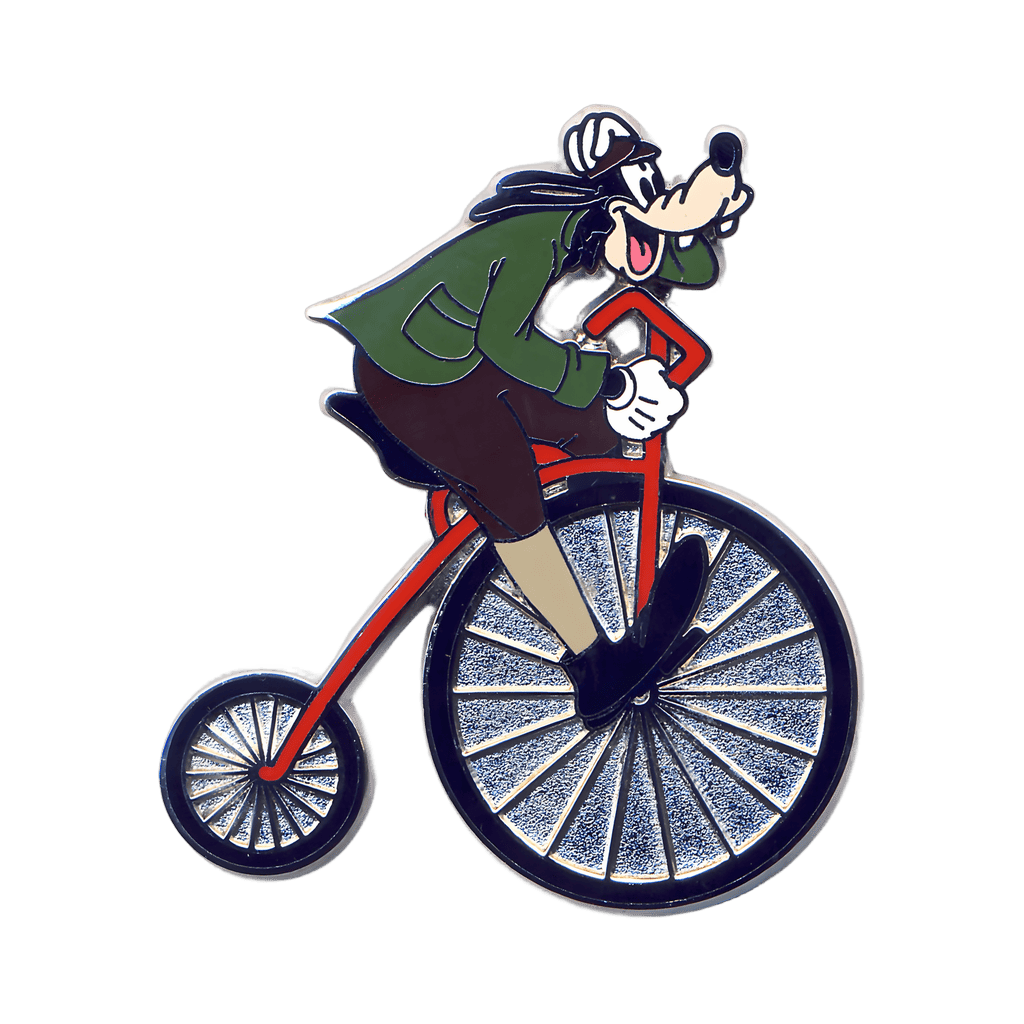 Goofy Riding an Old Fashioned Bicycle Disney pin
