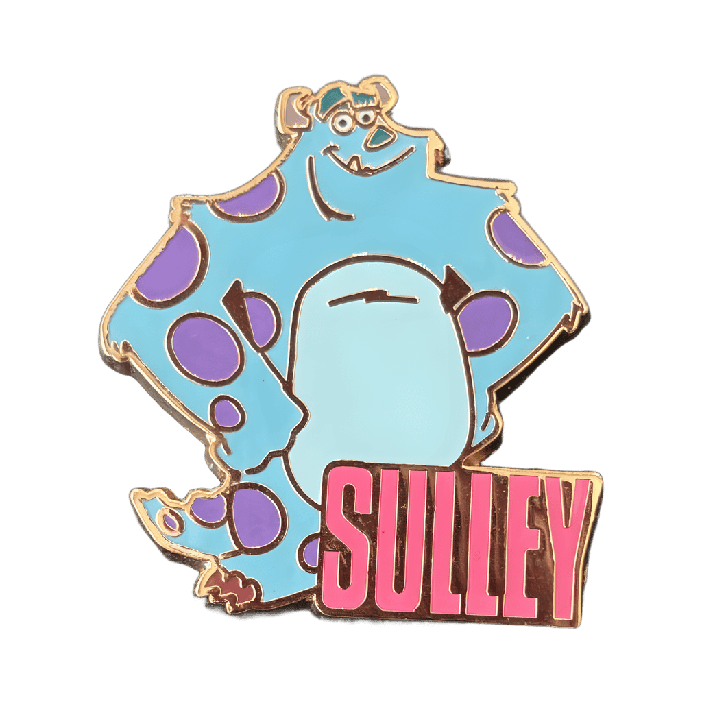 Sulley with his name Disney pin