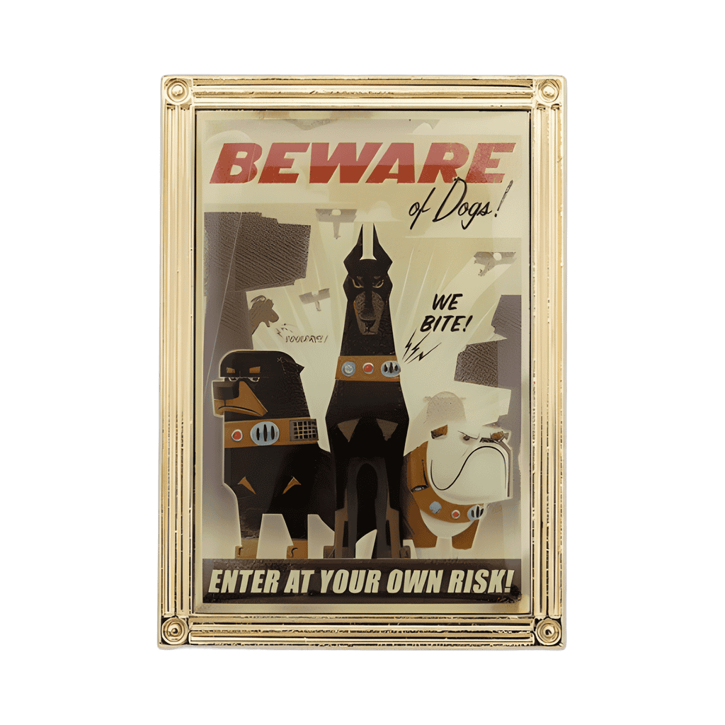 Beware of Dogs Disney pin
