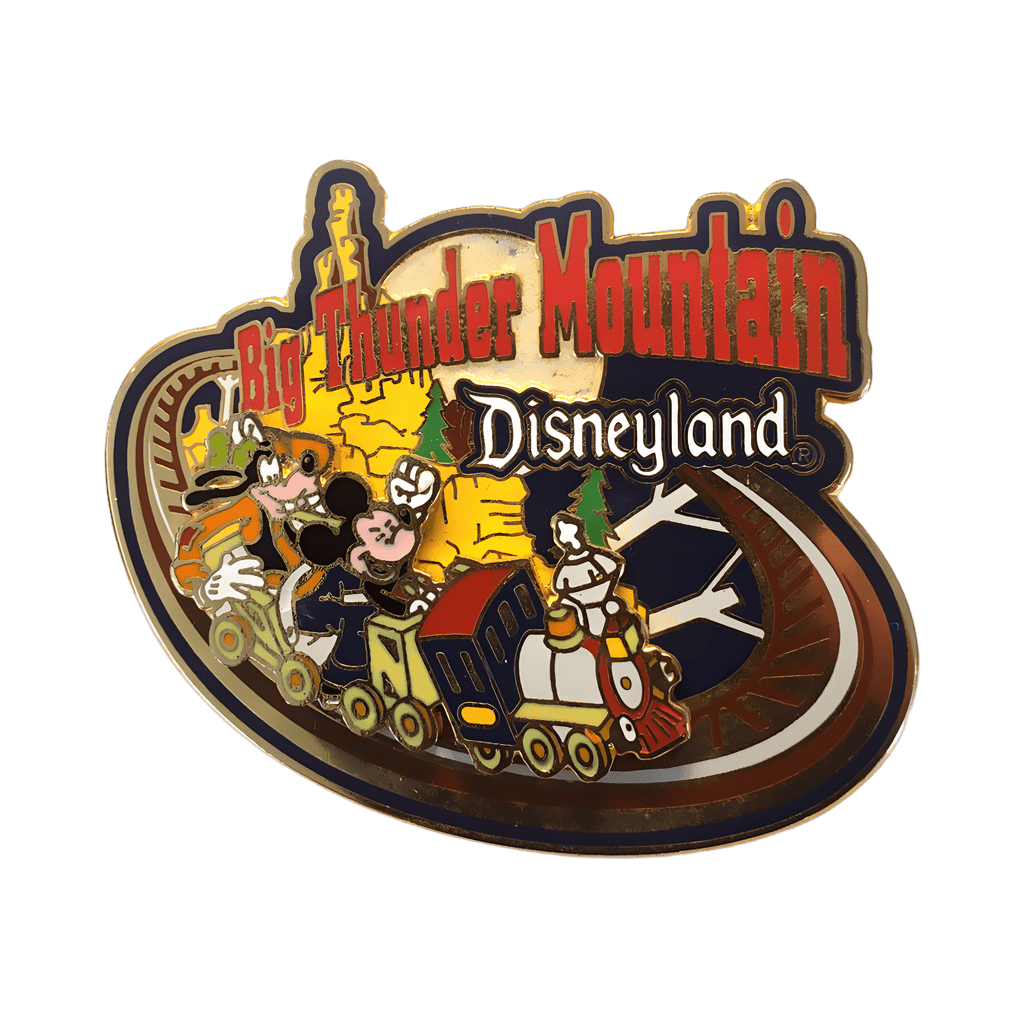 Mickey & Goofy on Big Thunder Mountain Ride Disney pin