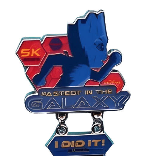 Groot 5K - Fastest in the Galaxy - I Did It! Dangle Disney pin