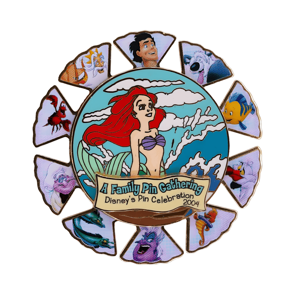 Little Mermaid Characters Spinner Disney pin