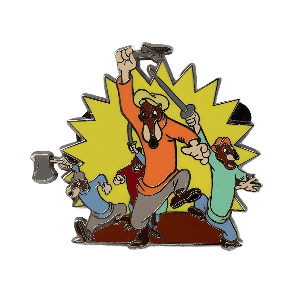 Weasels Attacking Disney pin