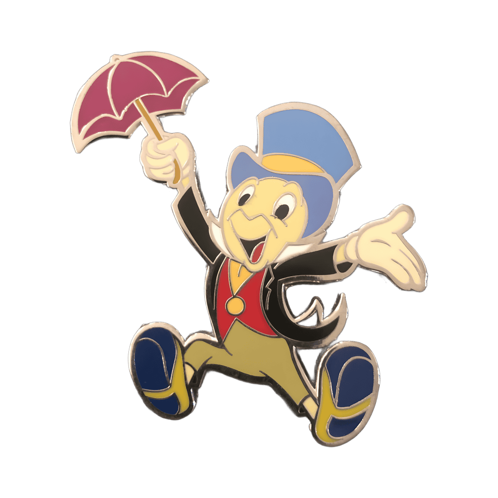 Jiminy Cricket Holding Umbrella Disney pin
