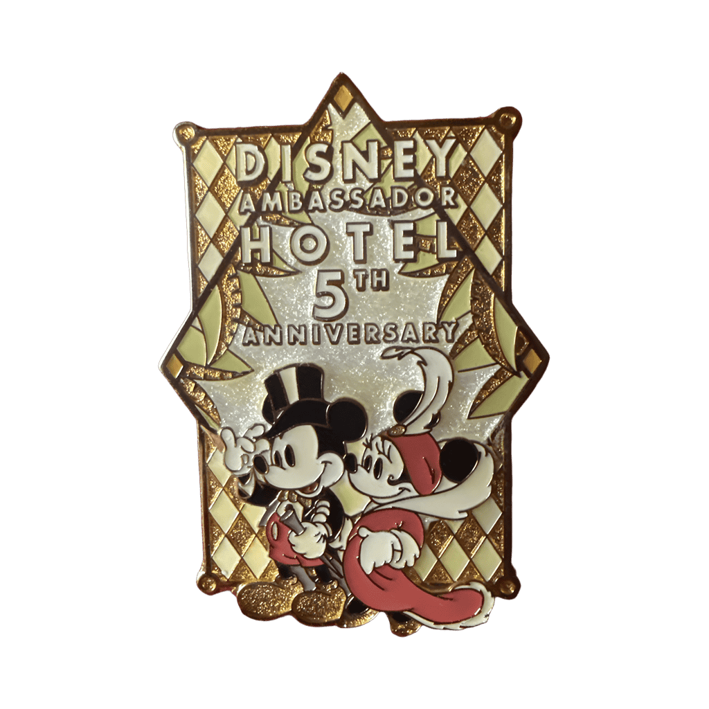 Mickey & Minnie Mouse - Ambassador Hotel - 5th Anniversary Disney pin