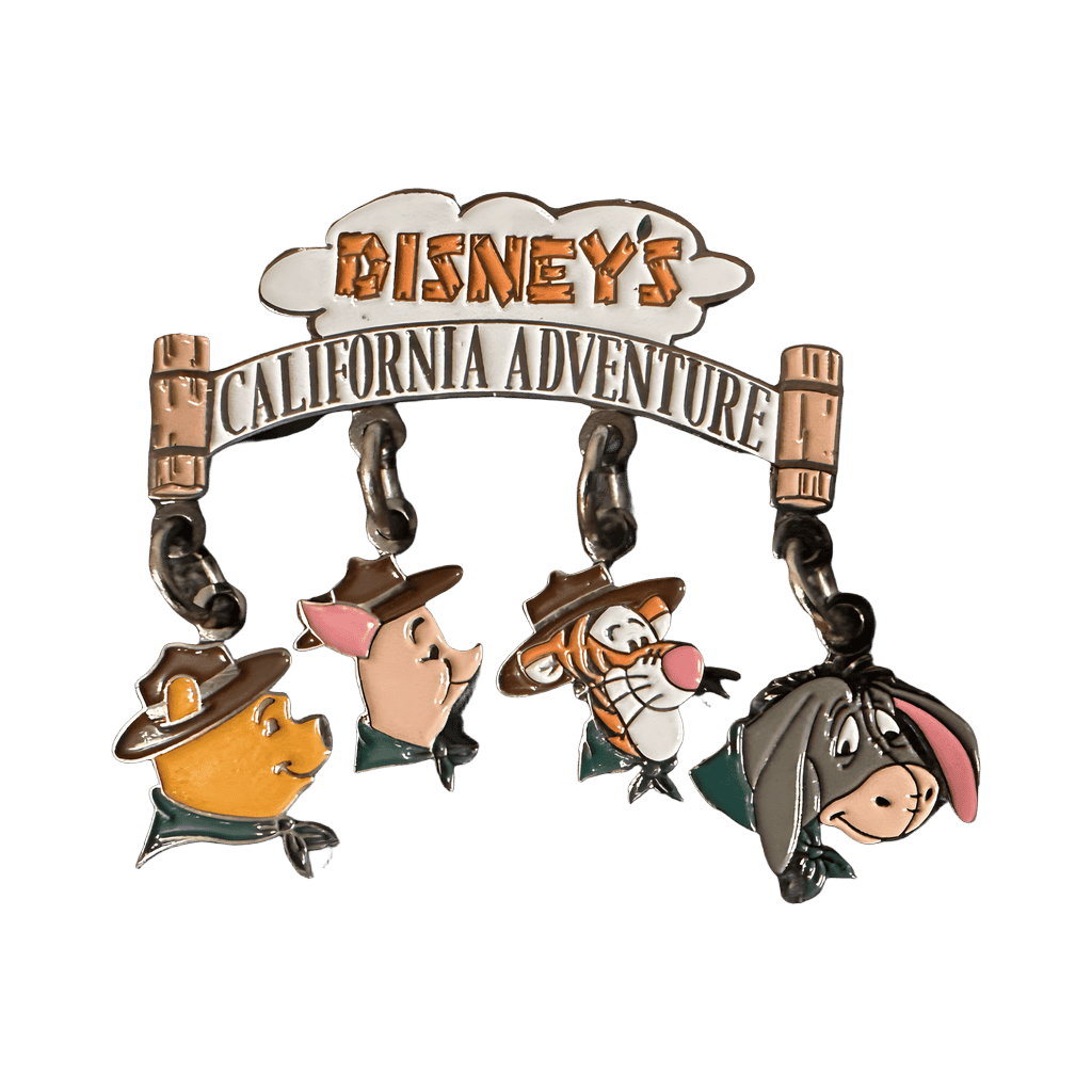 Disney's California Adventure Pooh and Friends Dangle Disney pin