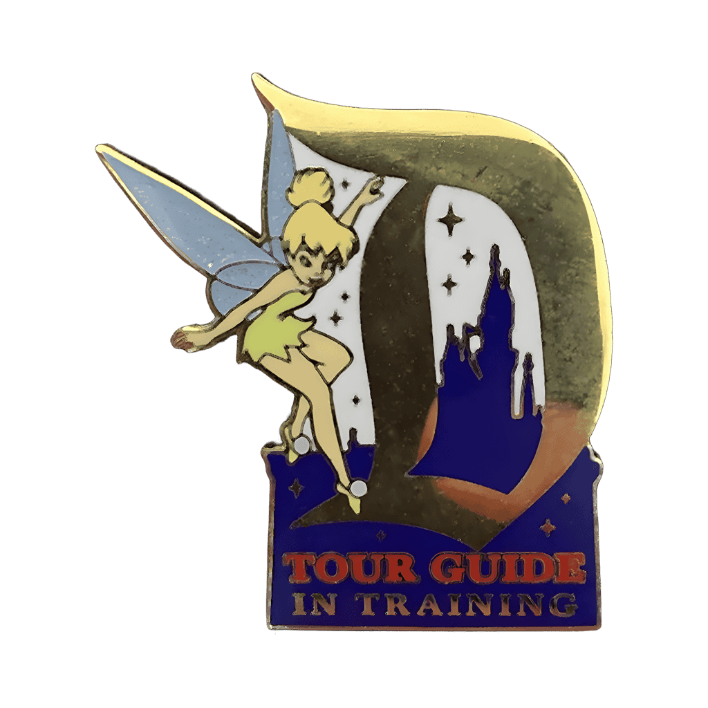 Tour Guide in Training with Tinker Bell Disney pin