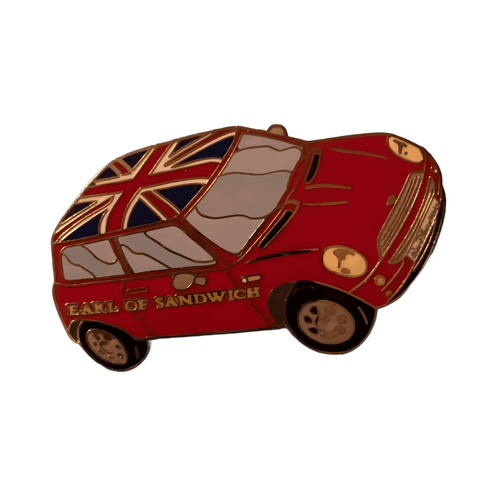 Red Mini Cooper Car Disney pin
