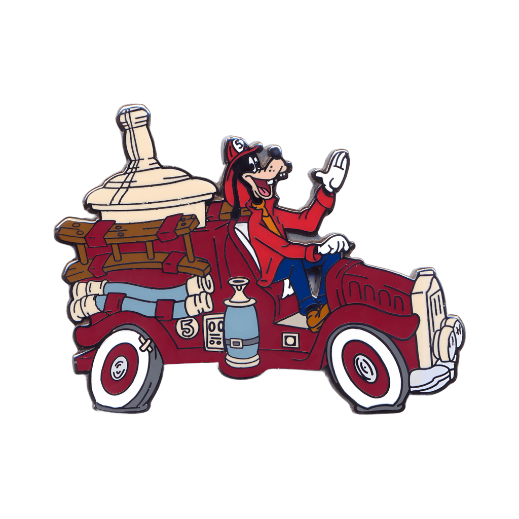 Goofy Driving Fire Engine Disney pin