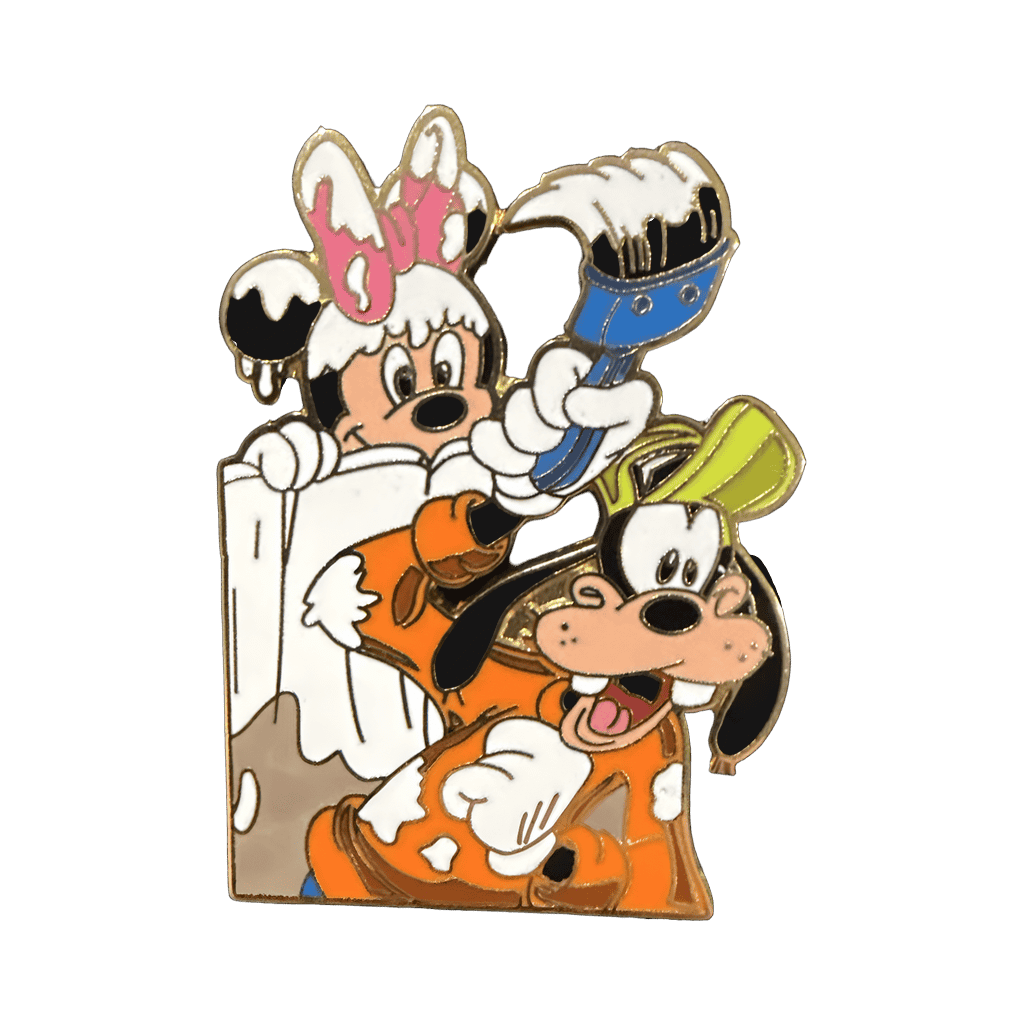 Goofy Painting Minnie Disney pin