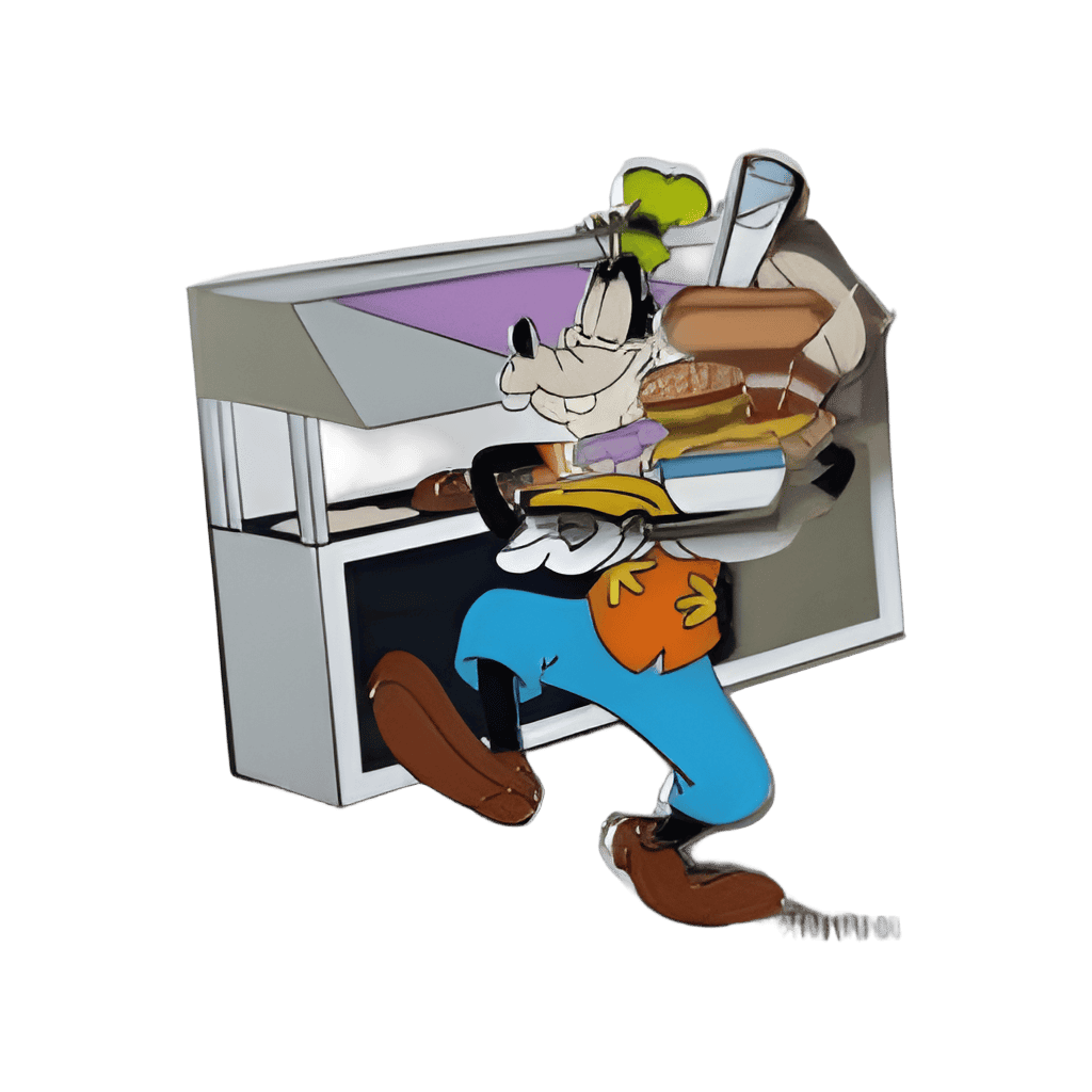 Goofy at buffet Disney pin