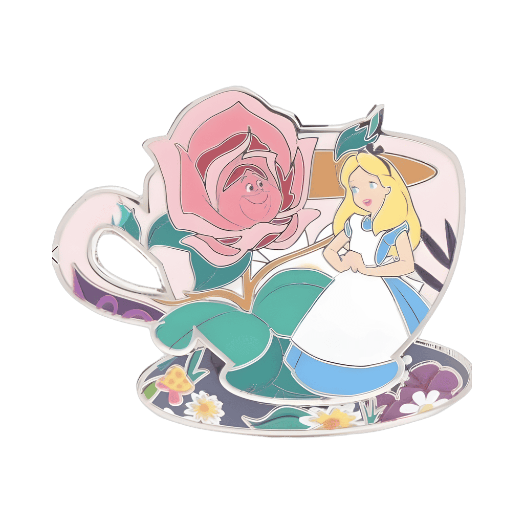 Alice and Talking Flower Disney pin