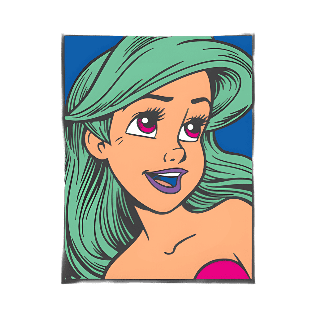 Ariel Square 2 Disney pin