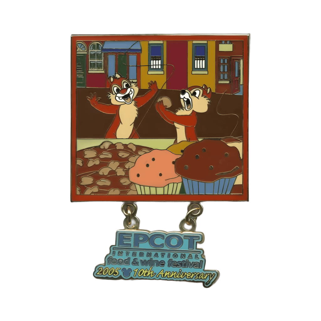 Chip & Dale Having Dessert - Passholder Exclusive Disney pin