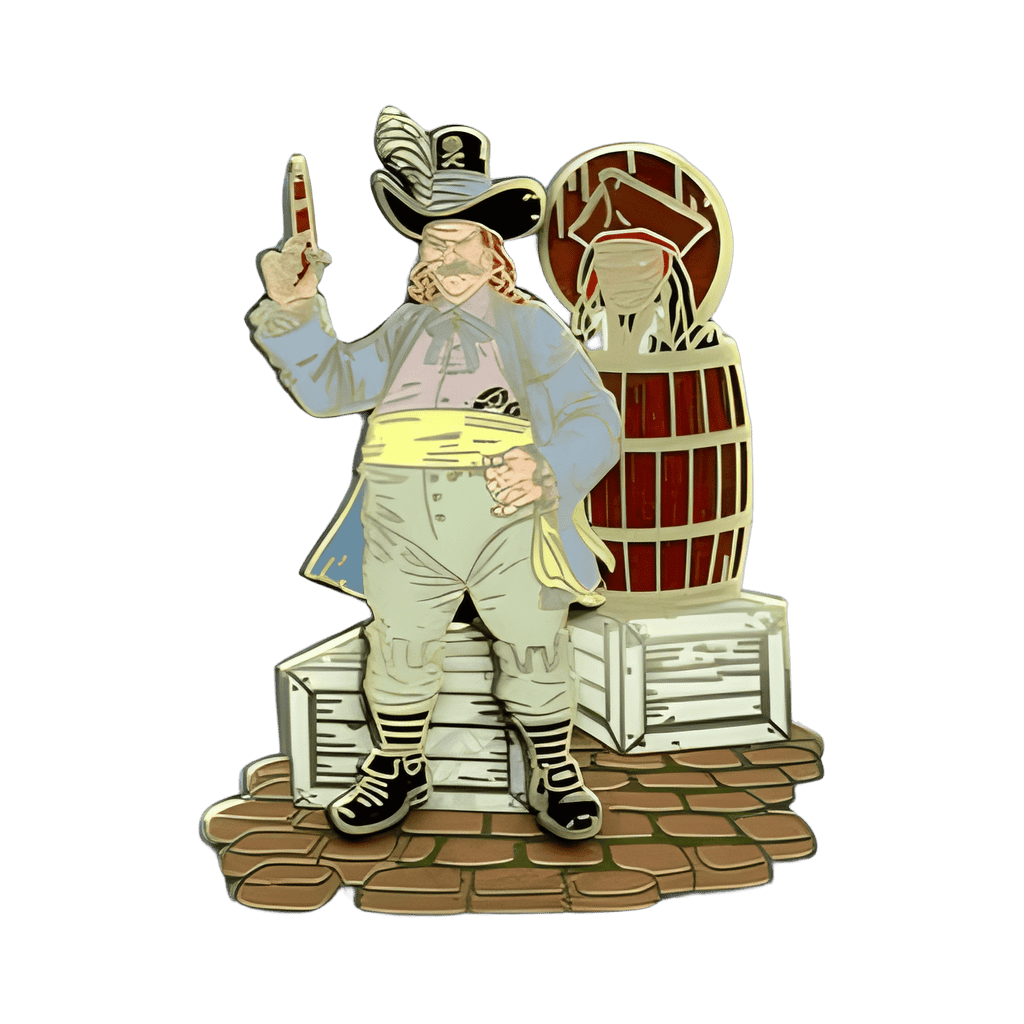 Jack Sparrow in Barrel Disney pin