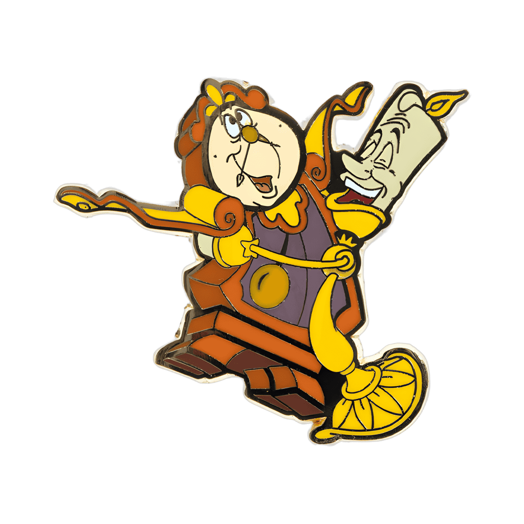 Cogsworth and Lumière Disney pin