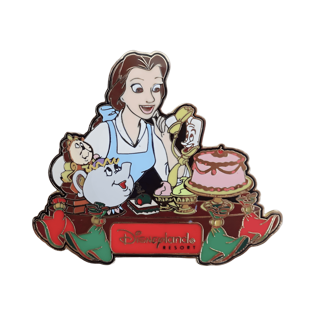 Belle and Friends (Mrs Potts, Cogsworth, Lumiere) Disney pin