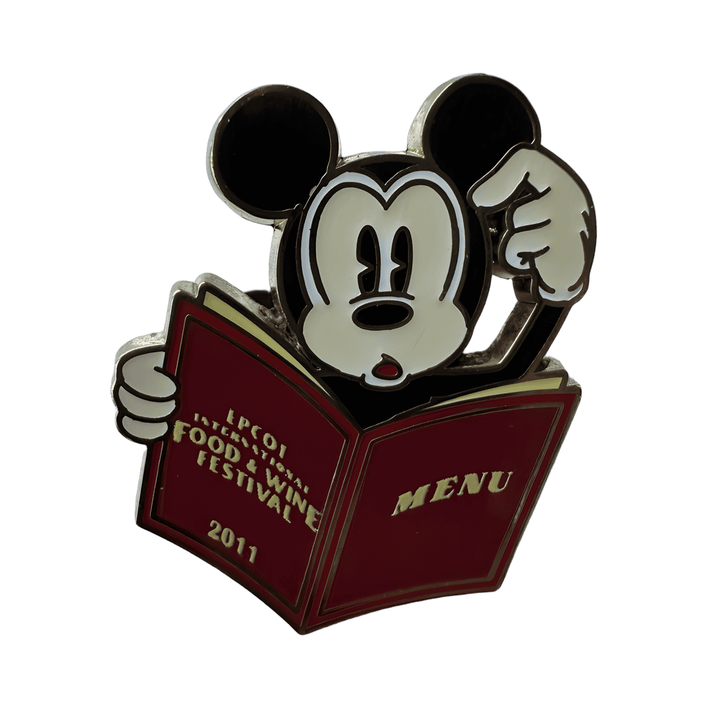 Mickey Reading Menu Disney pin