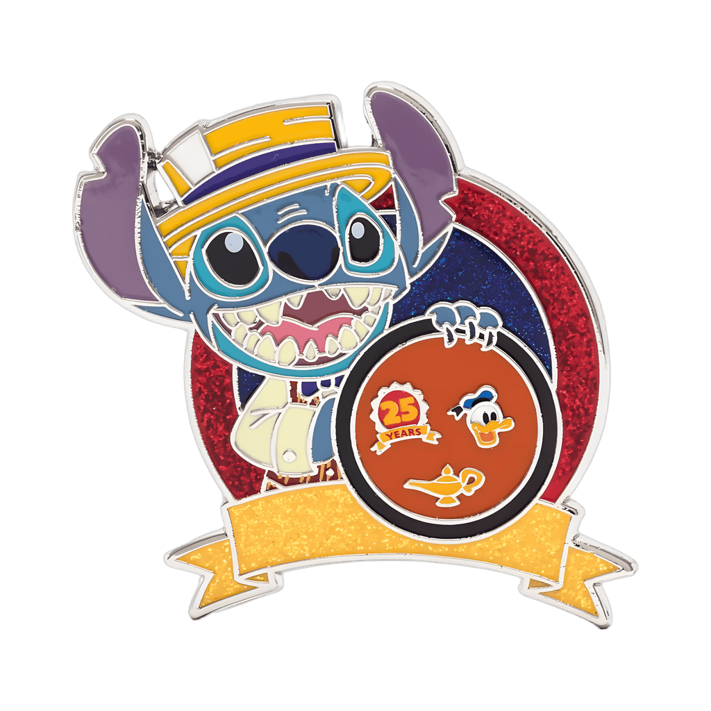 Stitch Dressed as Scoop Sanderson - Pin Trading Anniversary - Board Disney pin