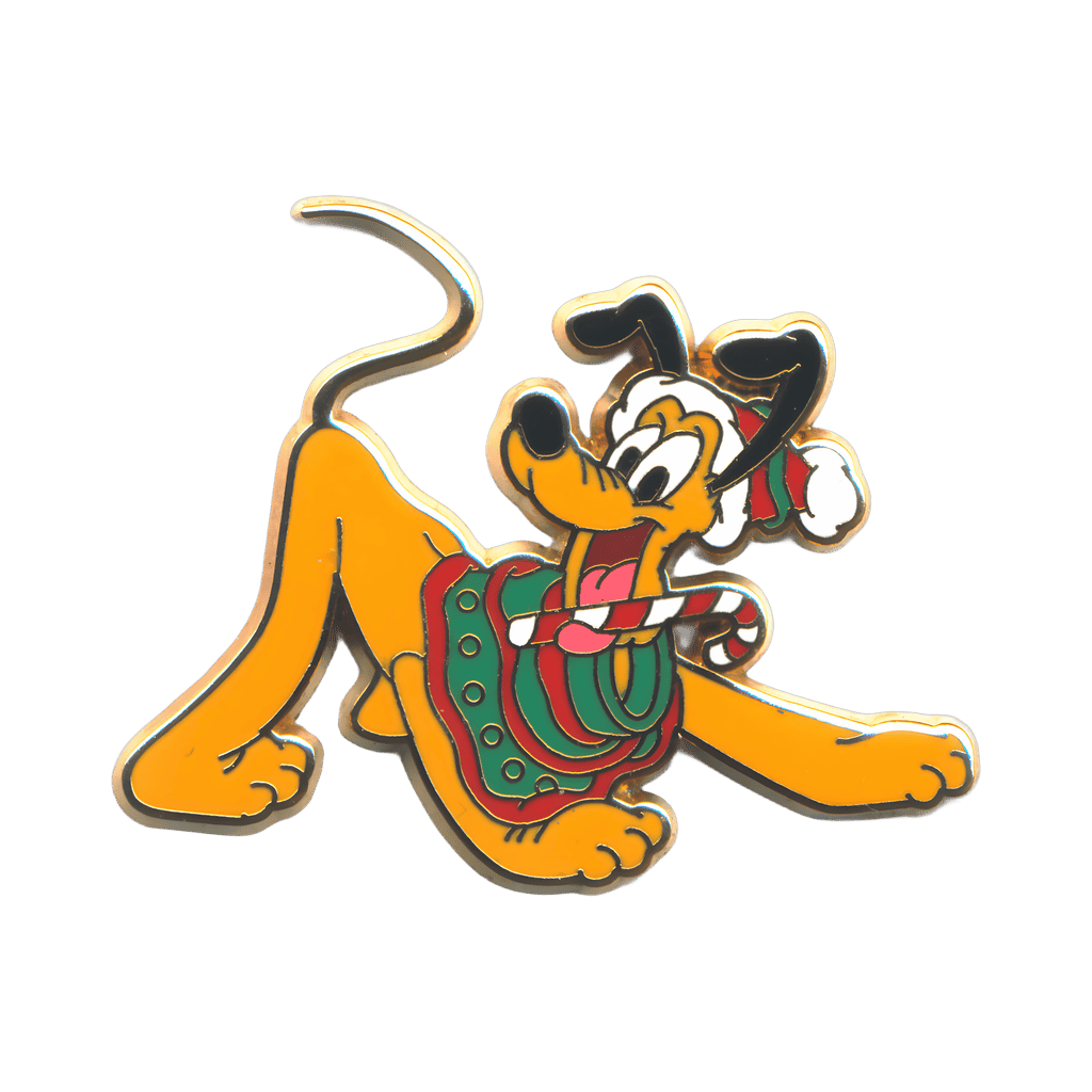 Pluto in a Christmas Sweater and Hat Disney pin