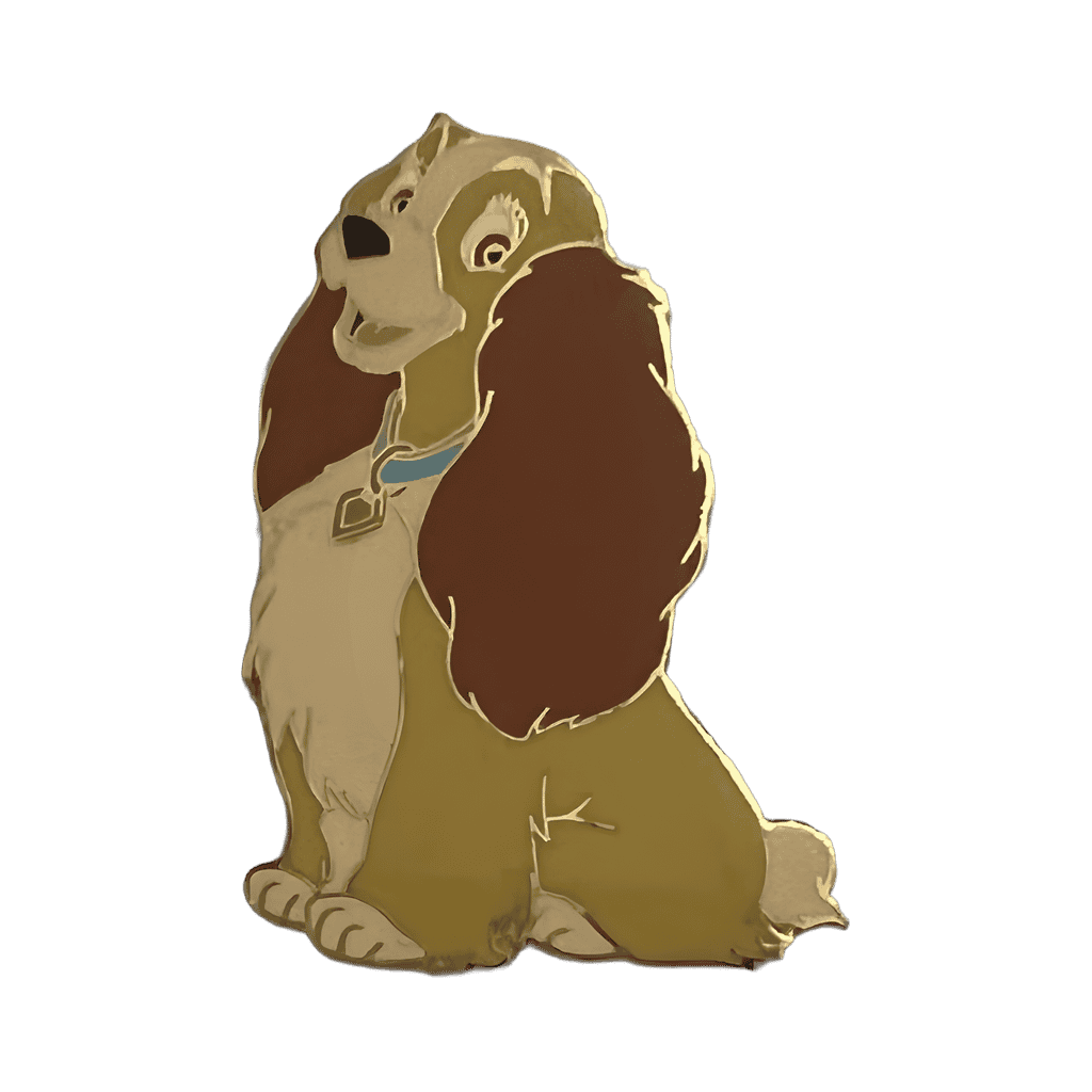 Lady Sitting Upright Disney pin