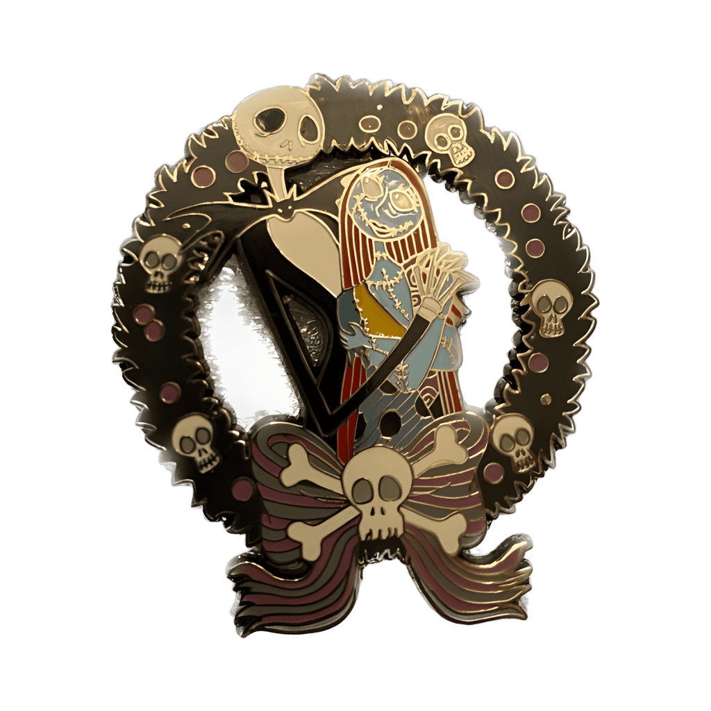 Jack & Sally Wreath Disney pin