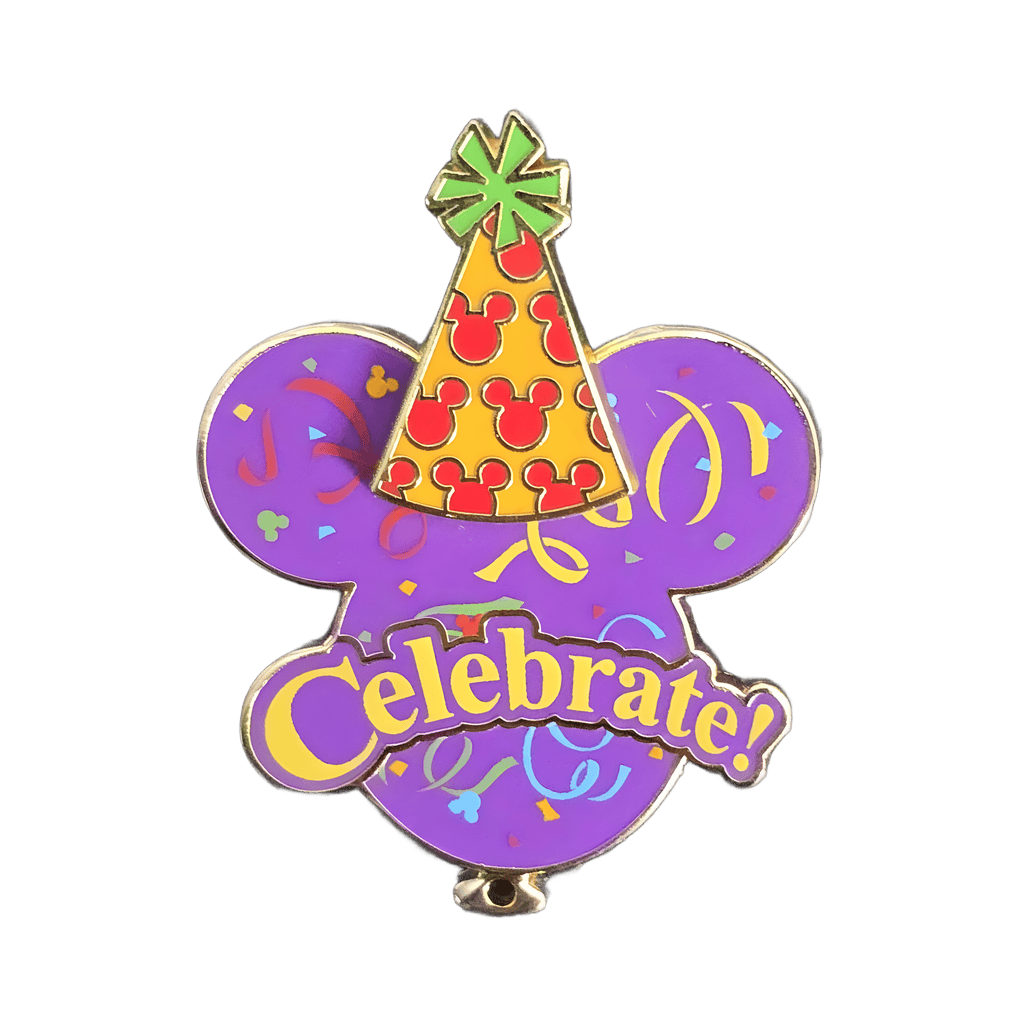 Celebrate Everyday Balloons and Party Hat Disney pin