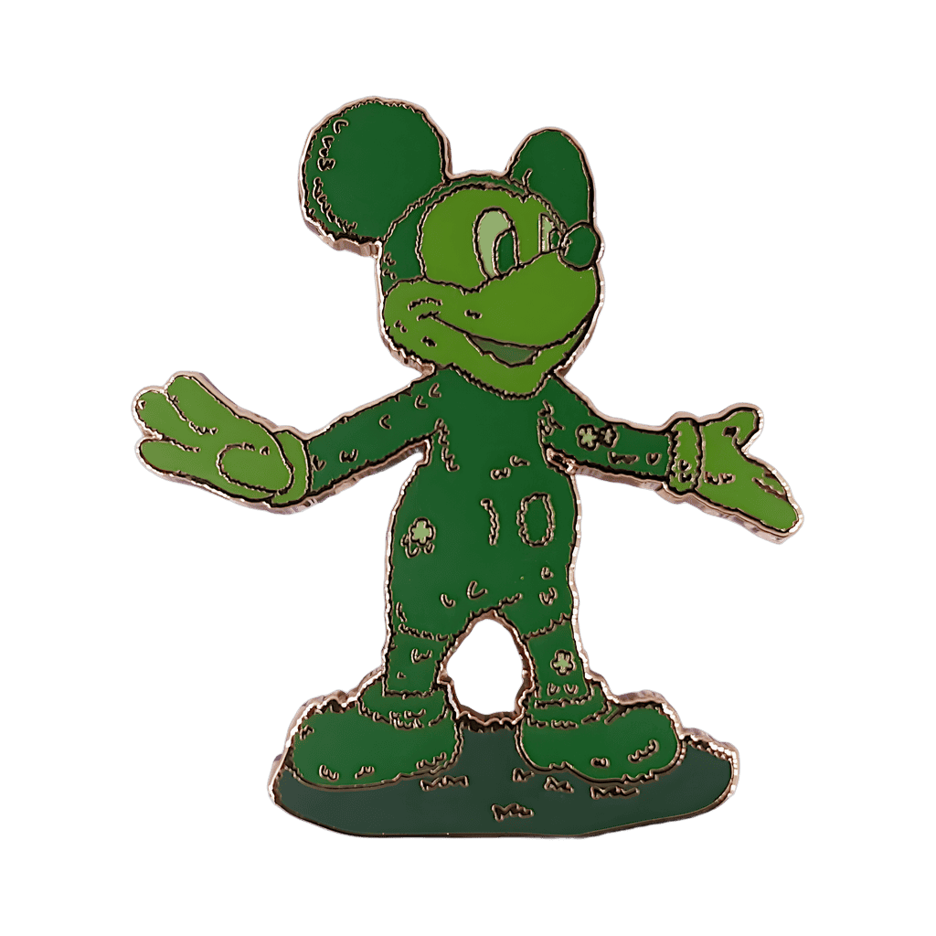 Mickey Green Topiary Hedge Disney pin