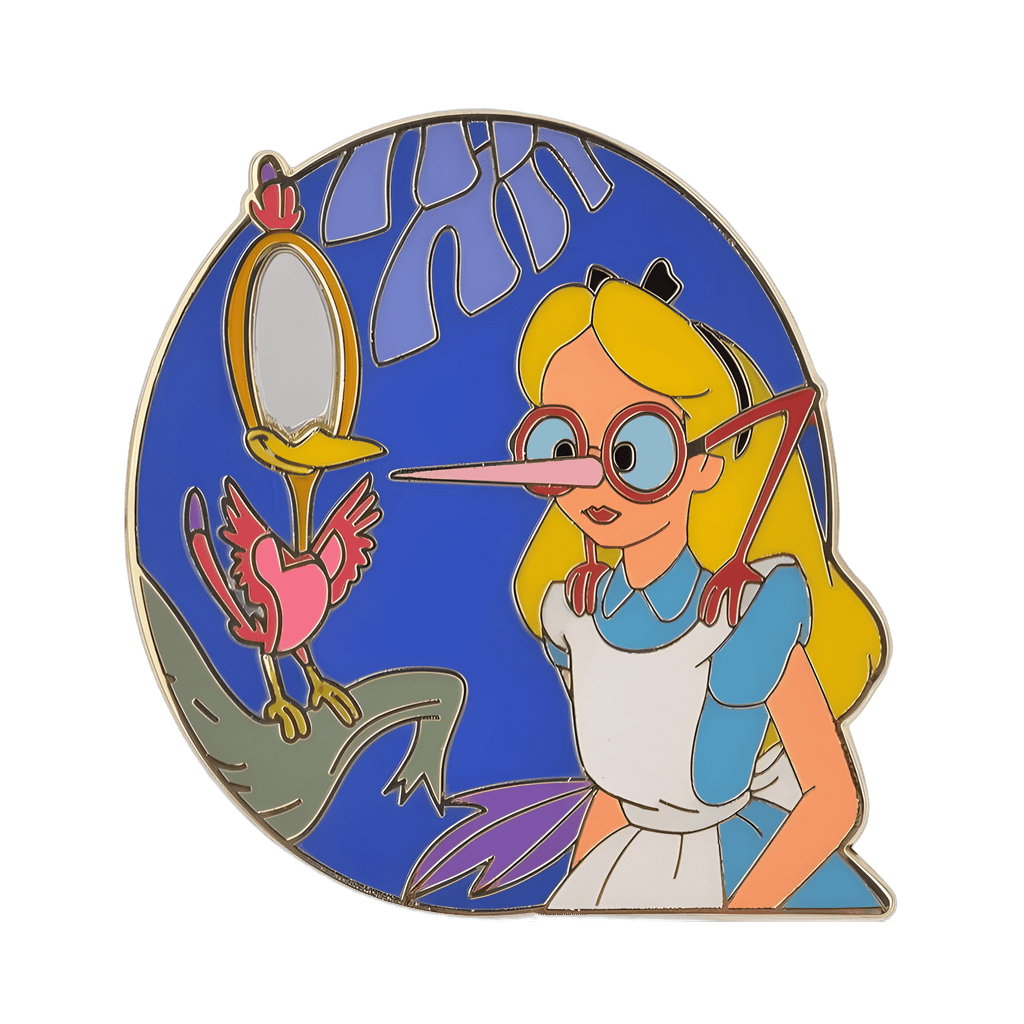 Alice in Wonderland Mirror Bird Disney pin