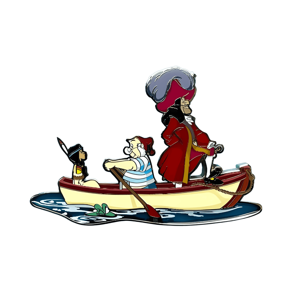 Captain Hook, Mr. Smee and Tiger Lily Disney pin