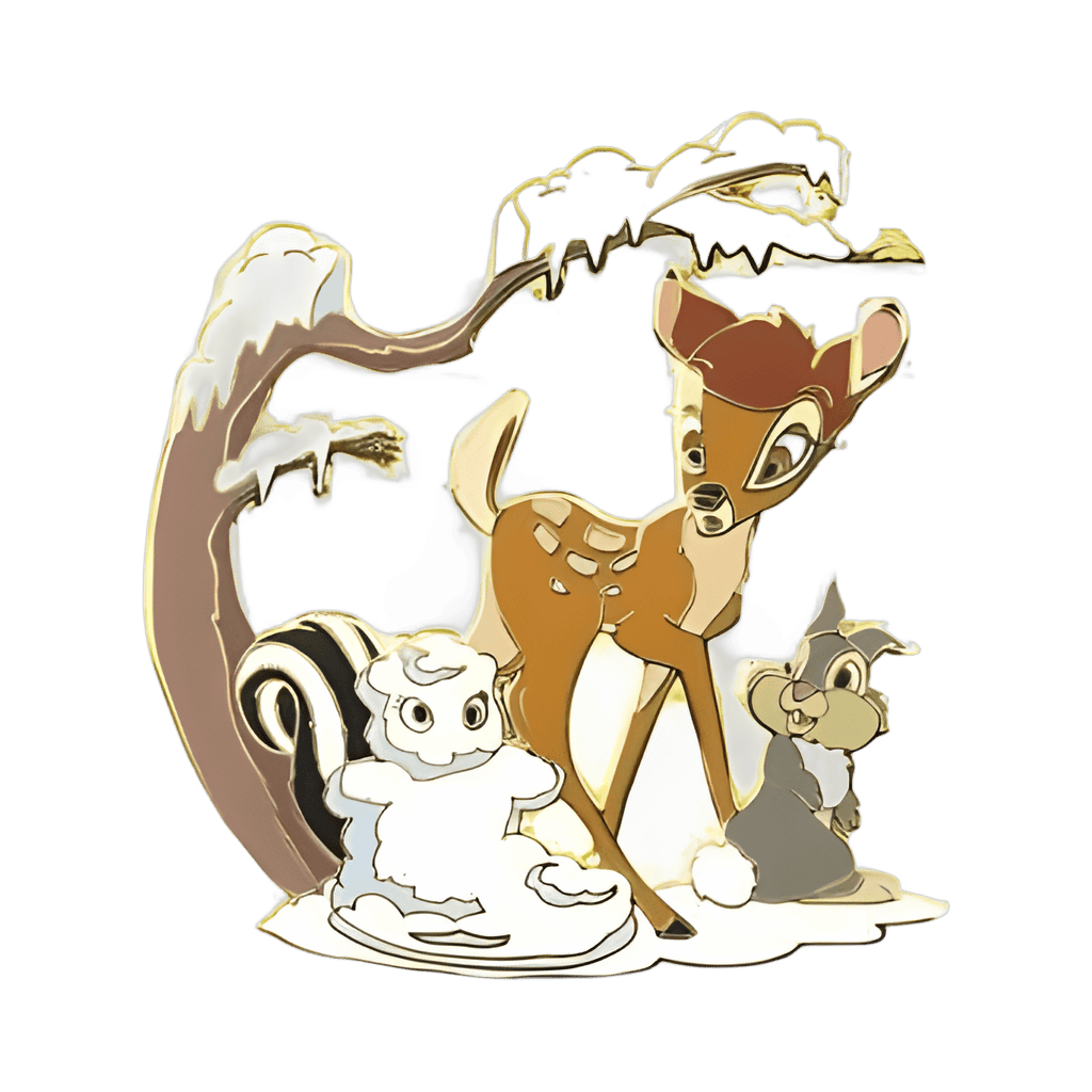 Bambi, Thumper and Flower Disney pin