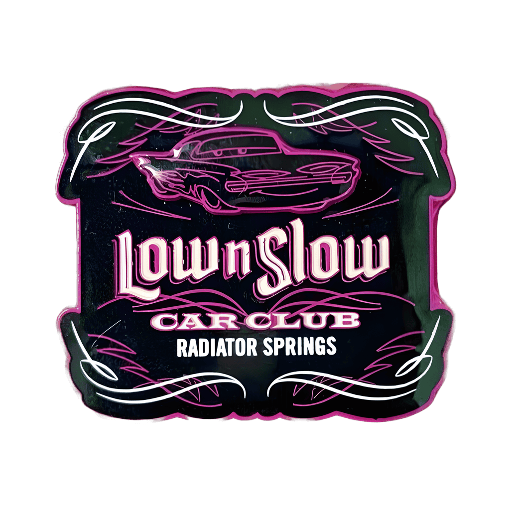 Low n Slow Car Club Disney pin