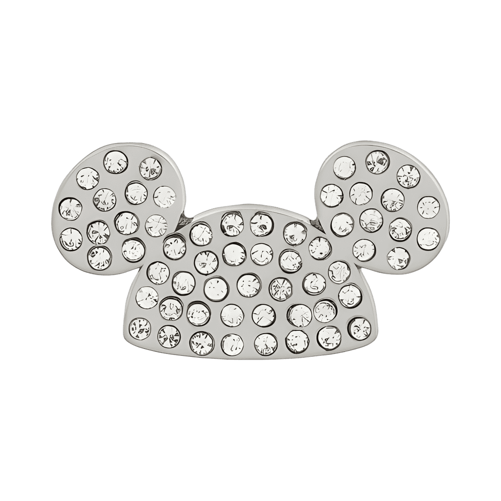 Silver Jeweled Rhinestone Disney pin
