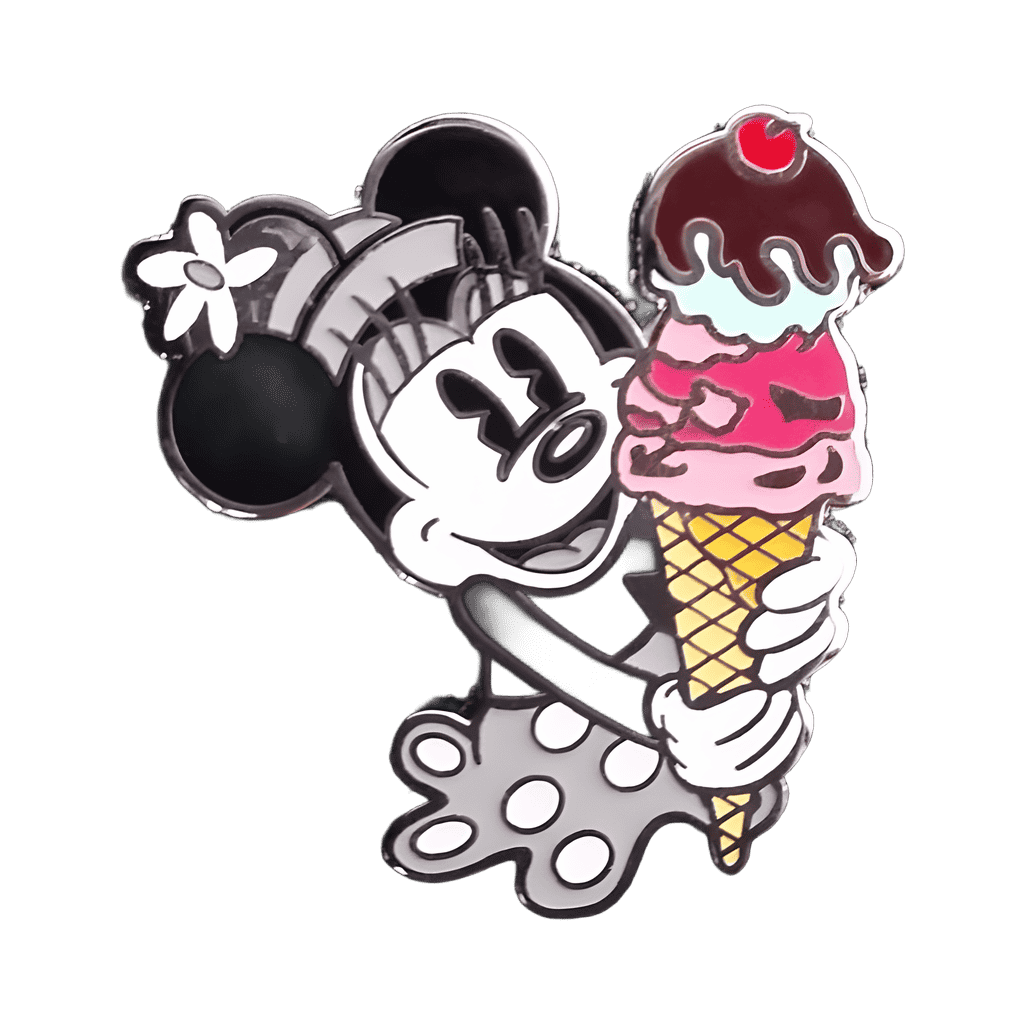 Black and White Minnie Disney pin