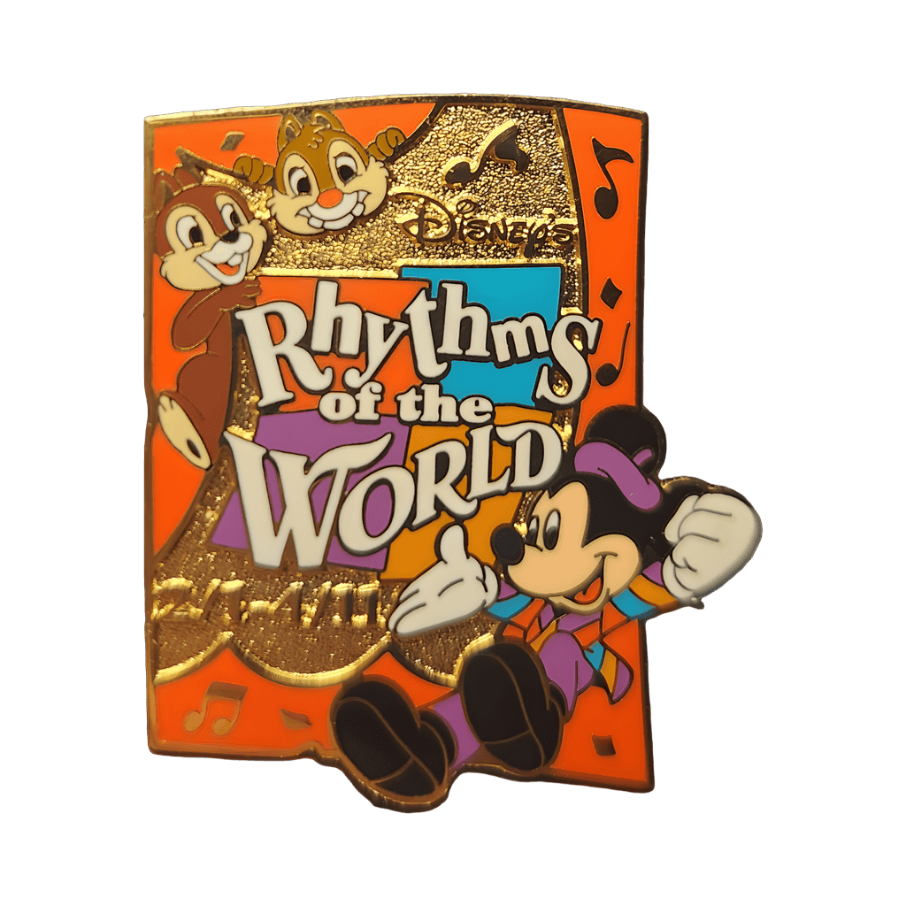 Mickey, Chip, and Dale - Orange Disney pin