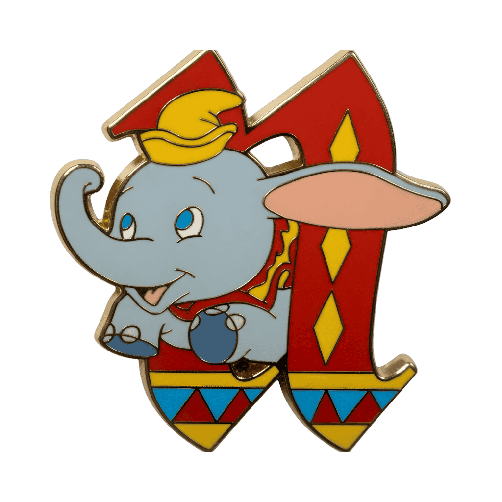 "N" Dumbo the Flying Elephant Disney pin