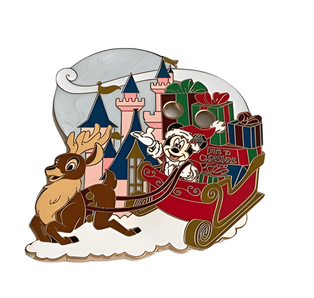Mickey and Reindeer Disney pin
