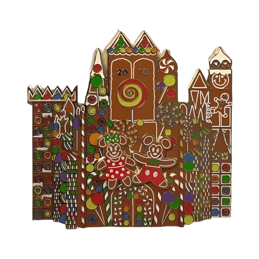 Gingerbread Small World Facade Jumbo Pin Disney pin