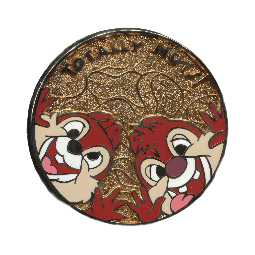 “Totally Nuts!” Button Disney pin