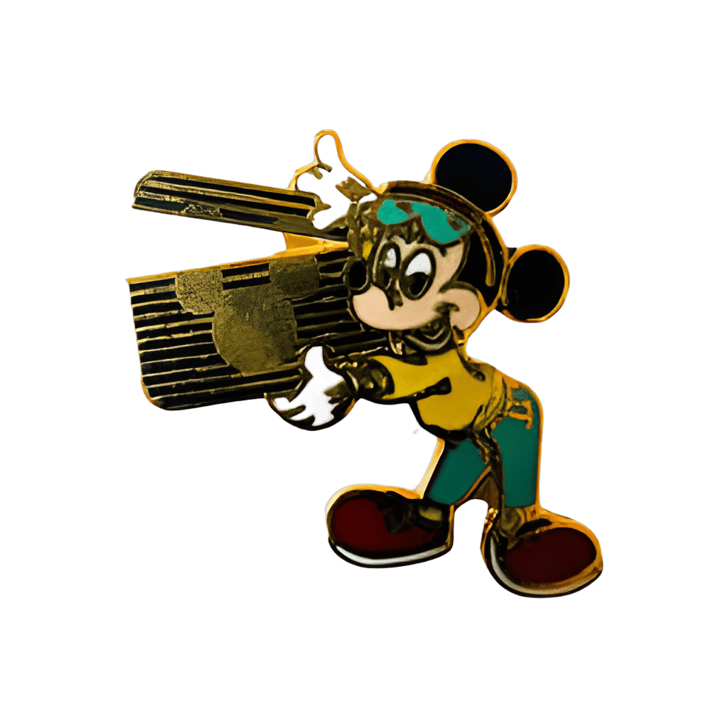 Mickey with Dlapper Board Disney Channel Logo and Red Shoes Disney pin