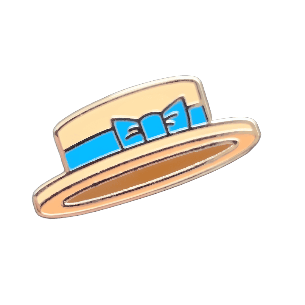 Blue Dapper Dan Hat Disney pin